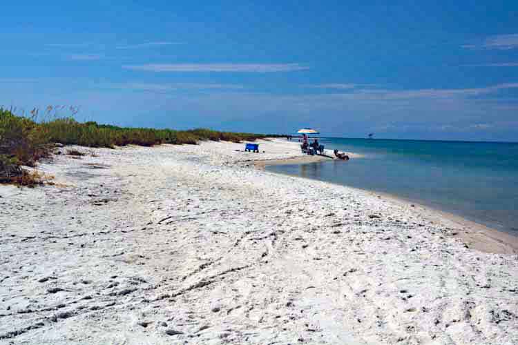 white sand beach